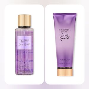 NWT VS Love Spell Body Mist & Lotion Bundle Set